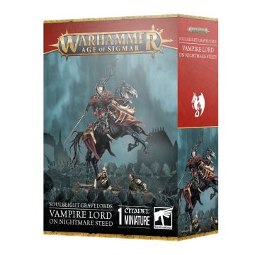 Мініатюра Age of Sigmar Soulblight Gravelords: Vampire Lord on Nightmare Steed