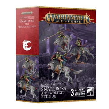 Набір мініатюр Age of Sigmar Gloomspite Gitz: Snarlboss and Wolfgit Retinue