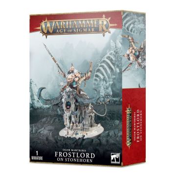 Мініатюра Age of Sigmar Ogor Mawtribes: Frostlord on Stonehorn 