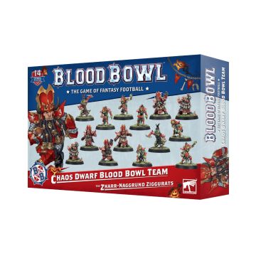 Набір мініатюр Blood Bowl: Chaos Dwarf Team - The Zharr-Naggrund Ziggurats
