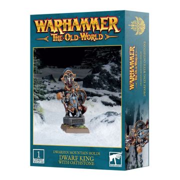 Мініатюра: The Old World: Dwarfen Mountain Holds: Dwarf King with Oathstone