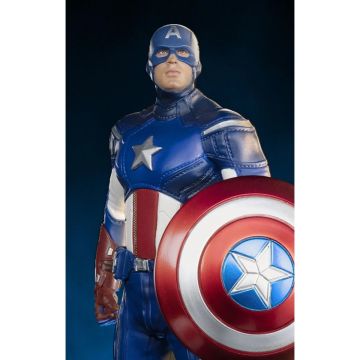 Колекційна статуетка Iron Studios: Statue Captain America Battle of New York - Infinity Saga - BDS Art Scale 1/10
