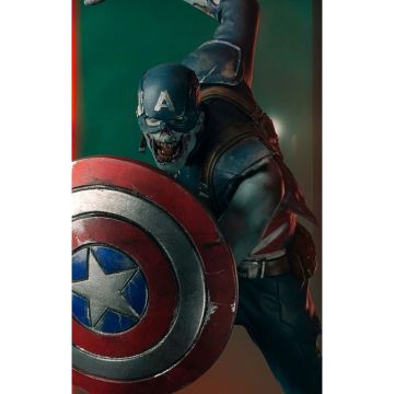 Колекційна статуетка Iron Studios: Statue Captain America Zombie - What If...? - Art Scale 1/10