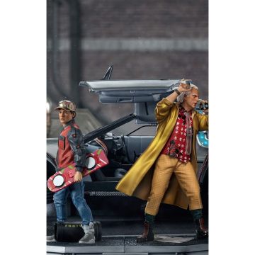 Колекційна статуетка Iron Studios: Statue Delorean Full Set Deluxe - Back To The Future II - Art Scale 1/10