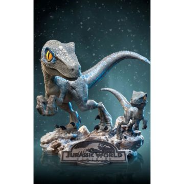 Колекційна фігурка MiniCo: Statue Blue and Beta - Jurassic World: Dominion