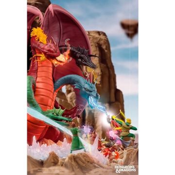 Колекційна статуетка Iron Studios: Statue Tiamat Battle - Dungeons And Dragons - Demi Art 1/20