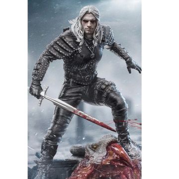 Колекційна статуетка Iron Studios: Statue Geralt of Rivia - The Witcher Netflix - BDS Art Scale