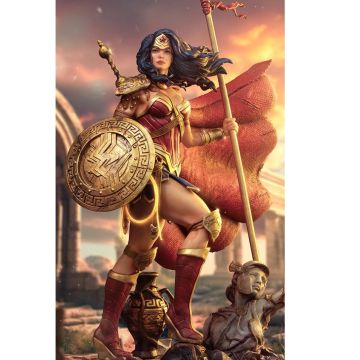 Колекційна статуетка Iron Studios: Statue Wonder Woman Unleashed Deluxe - DC Comics - Art Scale 1/10