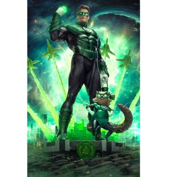 Колекційна статуетка Iron Studios: Statue Green Lantern Unleashed - DC Comics - Art Scale 1/10