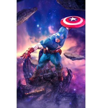 Колекційна статуетка Iron Studios: Statue Captain America Deluxe - Infinity Gauntlet Diorama - Art Scale 1/10
