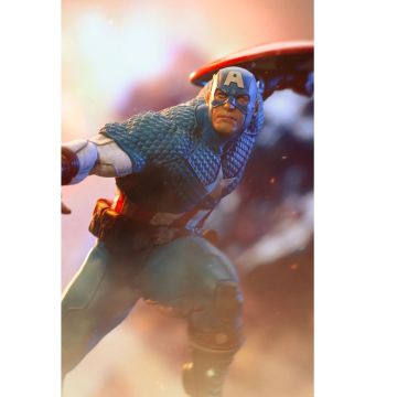 Колекційна статуетка Iron Studios: Statue Captain America - Infinity Gauntlet Diorama - BDS Art Scale 1/10