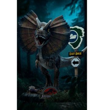 Колекційна статуетка Iron Studios: Statue Dilophosaurus - Jurassic Park - MiniCo