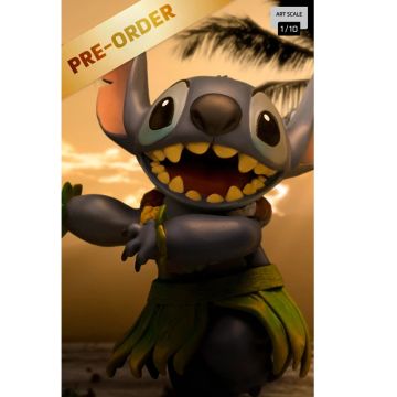 Колекційна статуетка Iron Studios: Statue Stitch Hula - Disney Classics - Art Scale 1/10