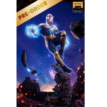 Колекційна статуетка Iron Studios: Statue Nova Deluxe - Infinity Gauntlet Diorama - Marvel - Art Scale 1/10