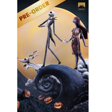 Колекційна статуетка Iron Studios: Statue Jack and Sally - Nightmare Before Christmas - Deluxe Art Scale 1/10