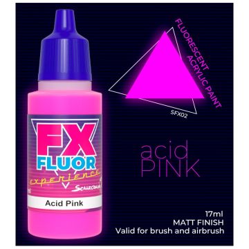 Акрилова фарба Scale 75: FX Fluor Experience: Acid Pink (17ml)