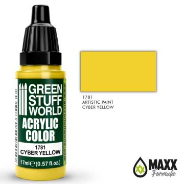 Акрилова фарба Green Stuff World Acrylic Paint: Cyber ​​Yellow (17ml)