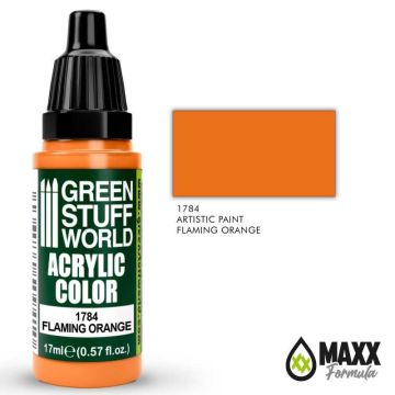 Акрилова фарба Green Stuff World Acrylic Paint: Flaming Orange (17ml)