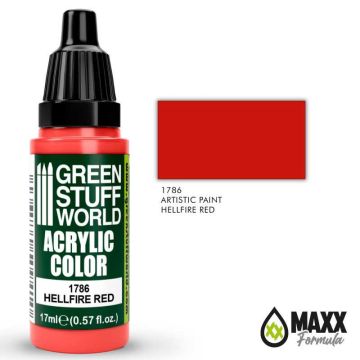 Акрилова фарба Green Stuff World Acrylic Paint: Hellfire Red (17ml)