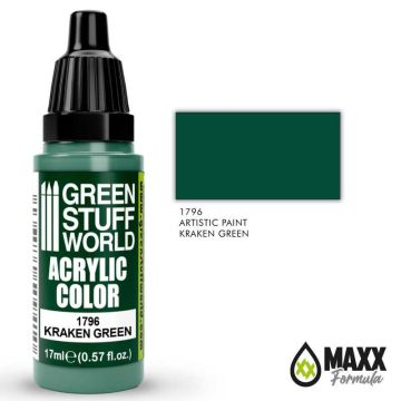 Акрилова фарба Green Stuff World Acrylic Paint: Kraken Green (17ml)