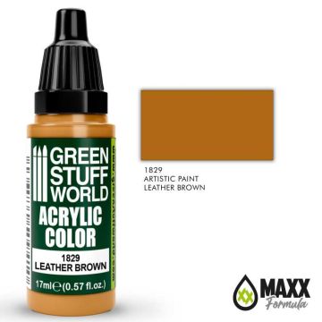 Акрилова фарба Green Stuff World Acrylic Paint: Leather Brown (17ml)