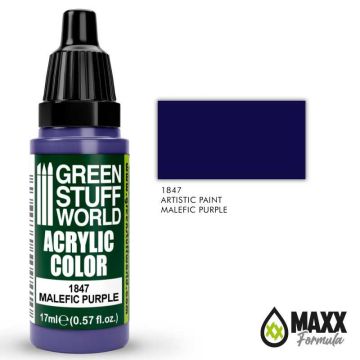 Акрилова фарба Green Stuff World Acrylic Paint: Malefic Purple (17ml)