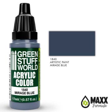 Акрилова фарба Green Stuff World Acrylic Paint: Mirage Blue (17ml)
