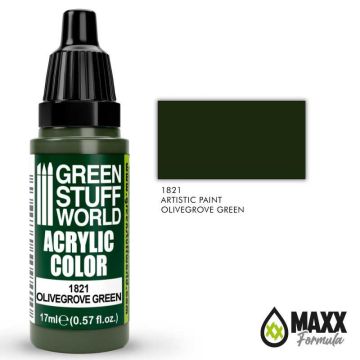 Акрилова фарба Green Stuff World Acrylic Paint: Olivegrove Green (17ml)