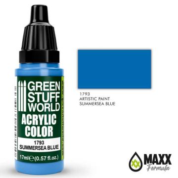 Акрилова фарба Green Stuff World Acrylic Paint: Summersea Blue (17ml)