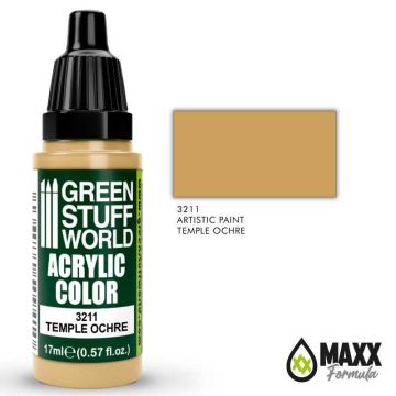 Акрилова фарба Green Stuff World Acrylic Paint: Temple Ochre (17ml)
