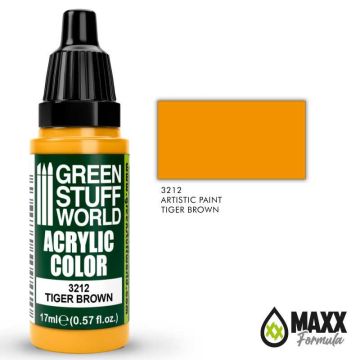 Акрилова фарба Green Stuff World Acrylic Paint: Tiger Brown (17ml)