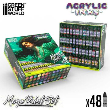 Набір акрилових чорнил Green Stuff World Dipping Ink: Acrylic Dipping Ink Mega Paint Set