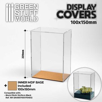 Кейс для демонстрації мініатюри Green Stuff World: Acrylic Display Case 100x150mm