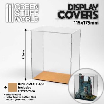 Кейс для демонстрації мініатюри Green Stuff World: Acrylic Display Case 115x175mm