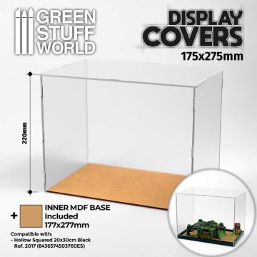 Кейс для демонстрації мініатюри Green Stuff World: Acrylic display case 175x275mm