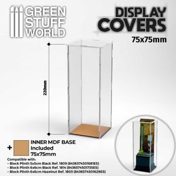 Кейс для демонстрації мініатюри Green Stuff World: Acrylic Display Case 75x75mm