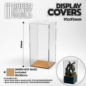 Кейс для демонстрації мініатюри Green Stuff World: Acrylic Display Case 95x95mm