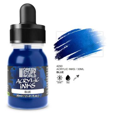 Акрилове чорнило Green Stuff World Acrylic Inks: Opaque Ink: Blue (30ml)