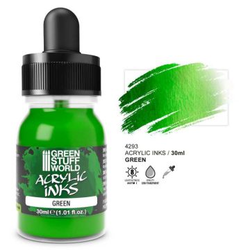 Акрилове чорнило Green Stuff World Acrylic Inks: Opaque Ink: Green (30ml)