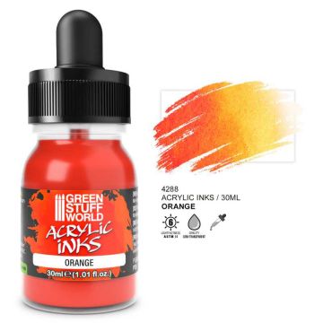 Акрилове чорнило Green Stuff World Acrylic Inks: Opaque Ink: Orange (30ml)