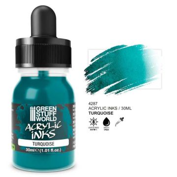 Акрилове чорнило Green Stuff World Acrylic Inks: Opaque Ink: Turquoise (30ml)