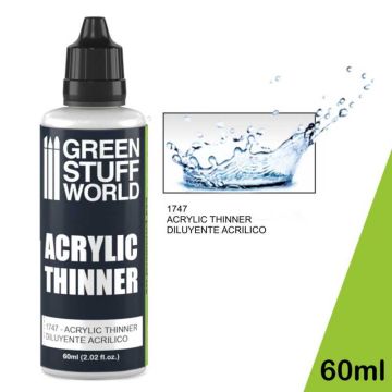 Розріджувач для акрилових фарб Green Stuff World: Acrylic Paint Thinner 60ml
