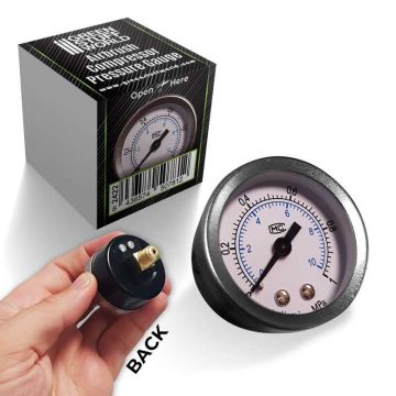 Манометр для компресора аерографа Green Stuff World: Airbrush Compressor Pressure Gauge