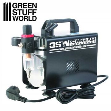 Компресор для аерографа Green Stuff World: Airbrush Compressor with Cover