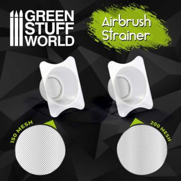 Сітка-фільтр для аерографа Green Stuff World: Airbrush Cup Strainers x2