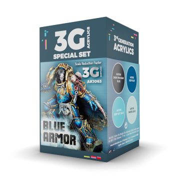 Набір акрилових фарб AK Interactive: Wargame Color Set: Blue Armor
