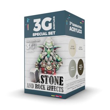 Набір акрилових фарб AK Interactive: Wargame Color Set: Stone And Rock Effects