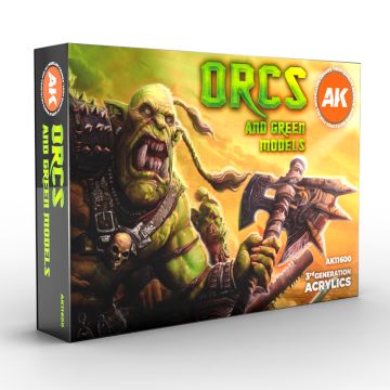 Набір акрилових фарб AK Interactive: Orcs And Green Models