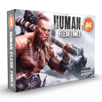 Набір акрилових фарб AK Interactive: Human Flesh Tones