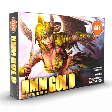 Набір акрилових фарб AK Interactive: NMM (Non Metallic Metal) Gold